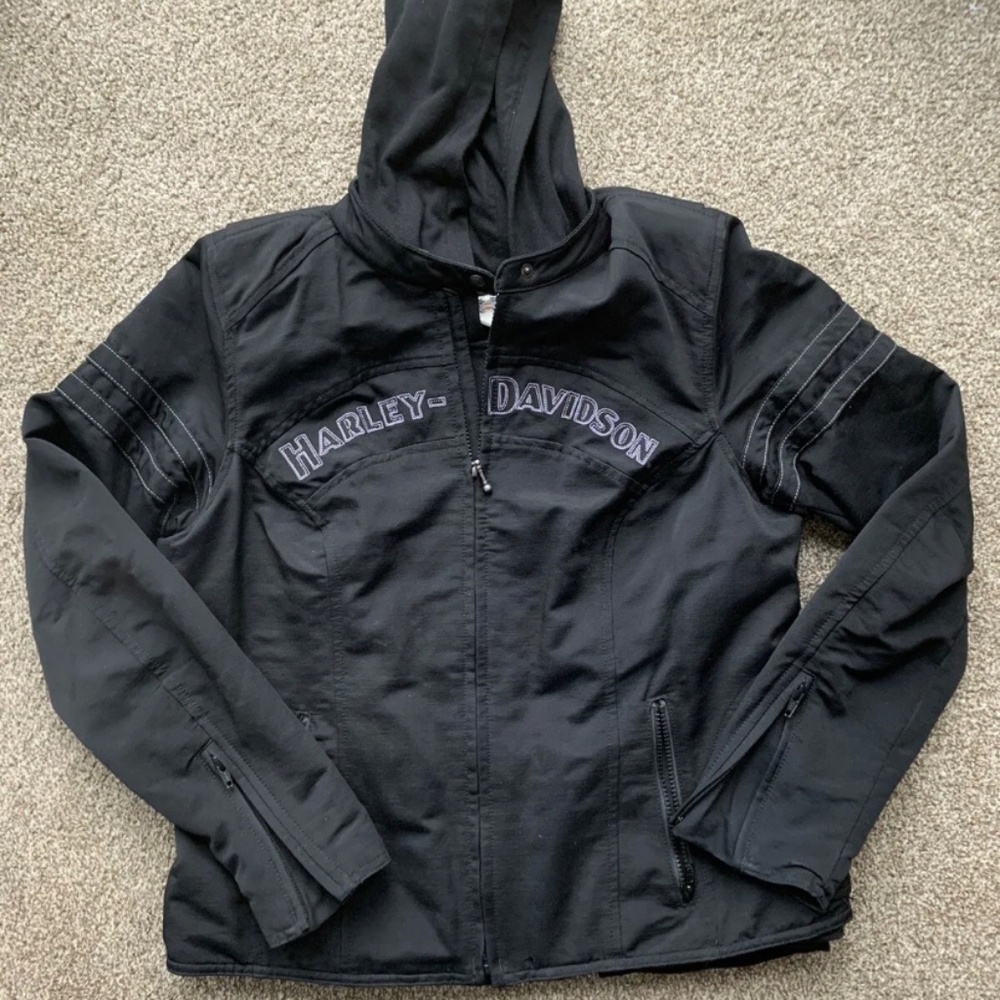 Harley Davidson Women's Miss Enthusiast 3-in-1 Casual Jacket - Large
